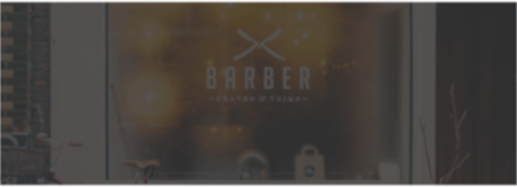 Barber Shop Storefront Window